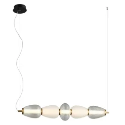 Sklep Kaja Dekoracyjna lampa LED nad stół w jadalni PND-74937-5-BK GASTEL | Kaja Fashion