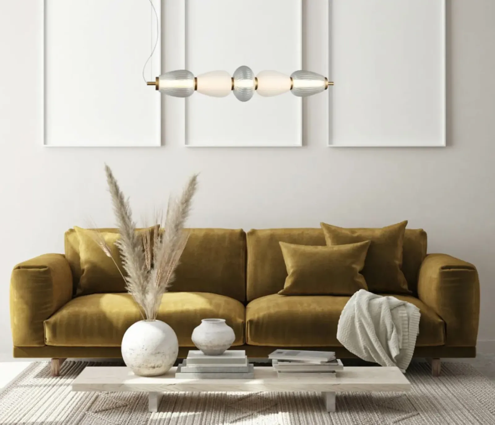 Sklep Kaja Dekoracyjna lampa LED nad stół w jadalni PND-74937-5-BK GASTEL | Kaja Fashion