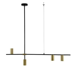Sklep Kaja Dekoracyjna lampa nad stół LP-074/4PL BK/GD ARIZONA | Kaja Oświetlenie Cheap