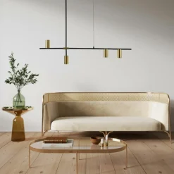 Sklep Kaja Dekoracyjna lampa nad stół LP-074/4PL BK/GD ARIZONA | Kaja Oświetlenie Cheap