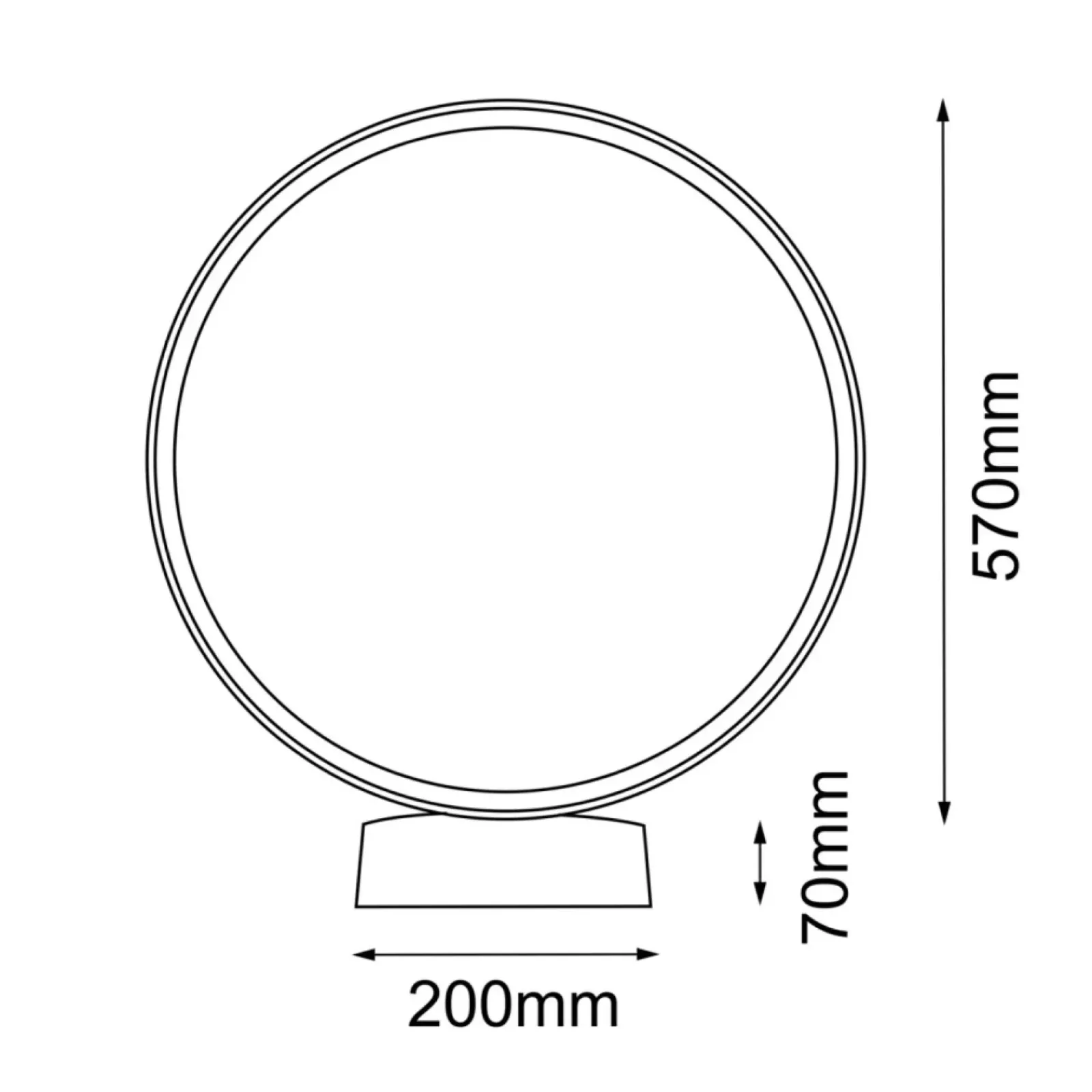 Sklep Kaja Dekoracyjna lampa ogrodowa ⌀64cm 3000K ANT 9912 ABIRA | Kaja* Lampy Ogrodowe Stojące