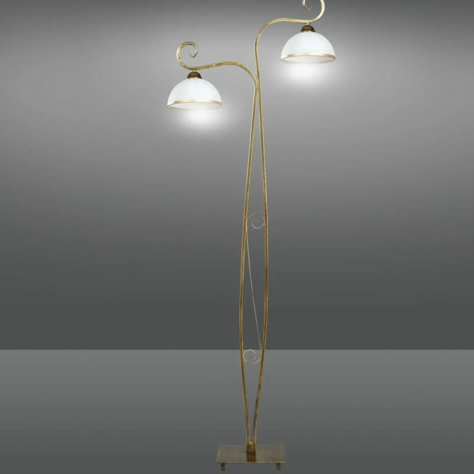 Sklep Kaja Dekoracyjna lampa podłogowa w stylu retro 149/LP2 WIVARA | Kaja* Tradycyjne Lampy Podłogowe