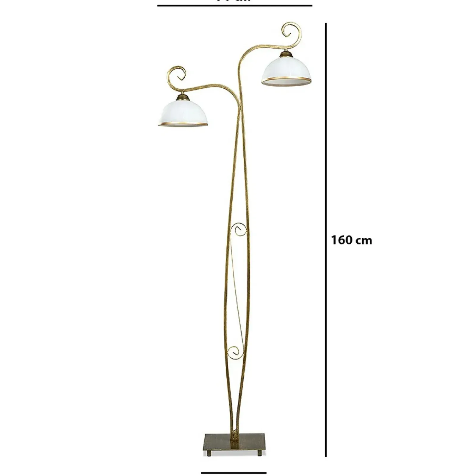 Sklep Kaja Dekoracyjna lampa podłogowa w stylu retro 149/LP2 WIVARA | Kaja* Tradycyjne Lampy Podłogowe