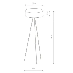 Sklep Kaja Dekoracyjna lampa podłogowa, z m abażurem 7990 | Kaja Oświetlenie* Lampy Podłogowe Z Abażurem|Tradycyjne Lampy Podłogowe