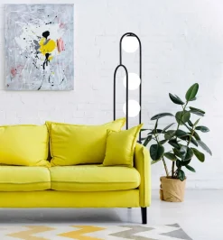Sklep Kaja Dekoracyjna lampa podłogowa z półką K-4963 | Kaja Oświetlenie* Lampy Podłogowe