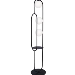 Sklep Kaja Dekoracyjna lampa podłogowa z półką K-4963 | Kaja Oświetlenie* Lampy Podłogowe