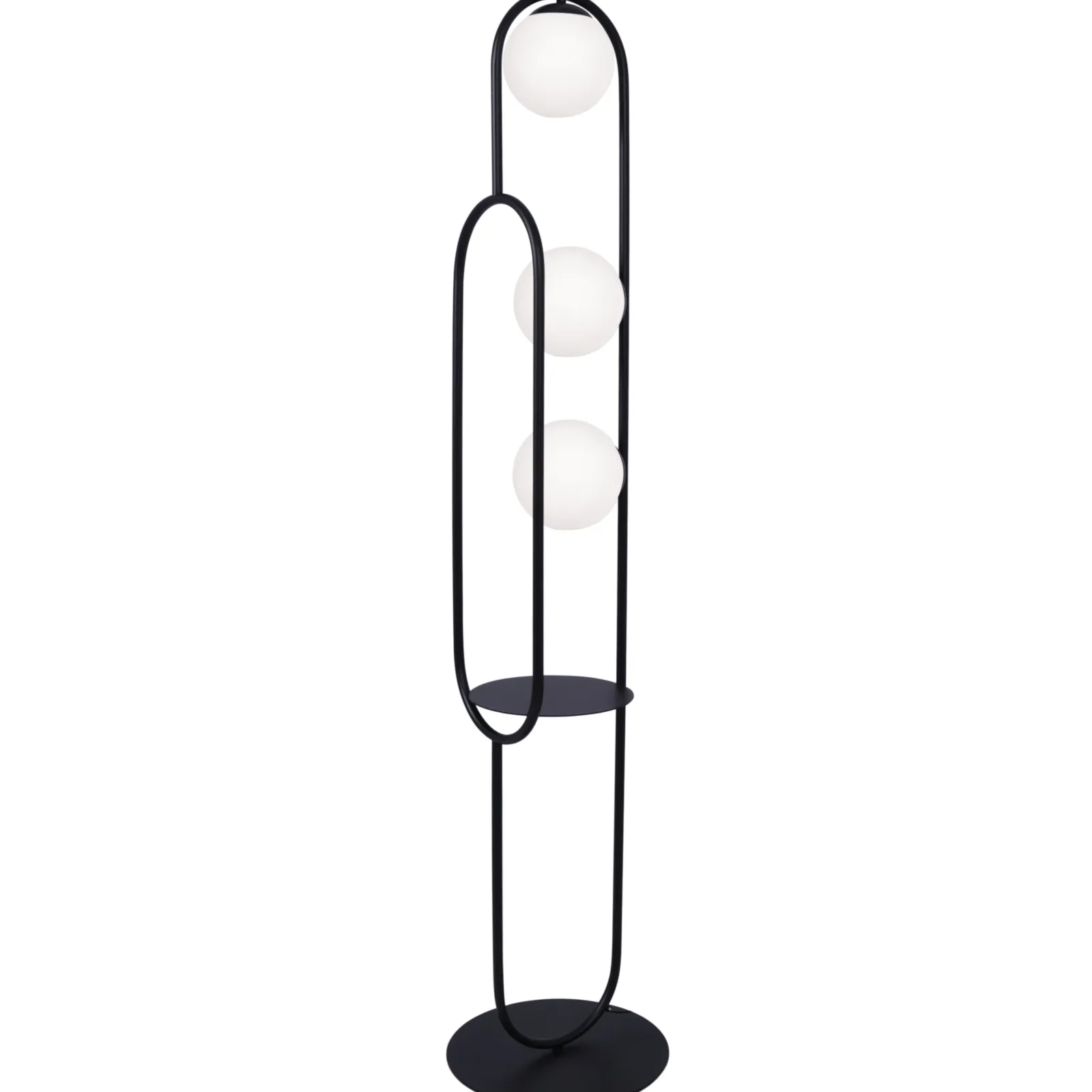 Sklep Kaja Dekoracyjna lampa podłogowa z półką K-4963 | Kaja Oświetlenie* Lampy Podłogowe