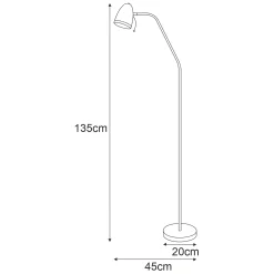 Sklep Kaja Dekoracyjna lampa stojąca K-MT-201 KAJTEK I | Kaja* Lampy Podłogowe