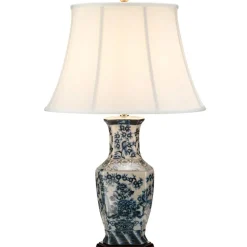 Sklep Kaja Dekoracyjna lampa stołowa, nocna BLUE-HEX-TL z serii BLUE HEX* Lampki Stołowe Z Abażurem|Tradycyjne Lampki Stołowe
