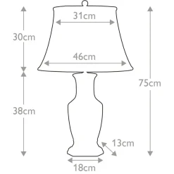 Sklep Kaja Dekoracyjna lampa stołowa, nocna BLUE-HEX-TL z serii BLUE HEX* Lampki Stołowe Z Abażurem|Tradycyjne Lampki Stołowe