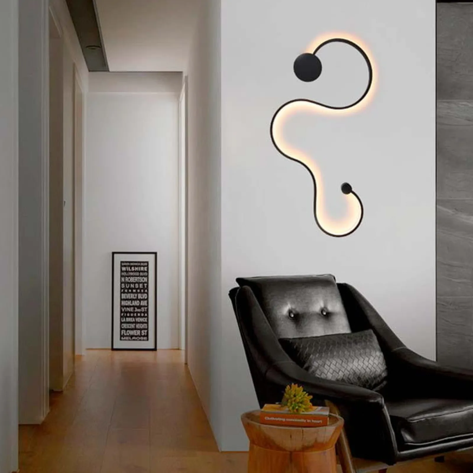 Sklep Kaja Dekoracyjna lampa sufitowa LED ABR-MKL40W LINEA | Kaja Oświetlenie* Plafony Nowoczesne|Lampy Led