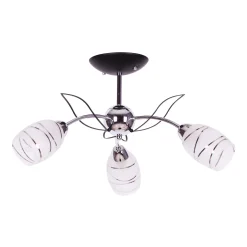 Sklep Kaja Dekoracyjna lampa sufitowa K-JSL-6093/3 CHR XENA | Kaja Oświetlenie* Randole Tradycyjne|Żyrandole Tradycyjne - Retro
