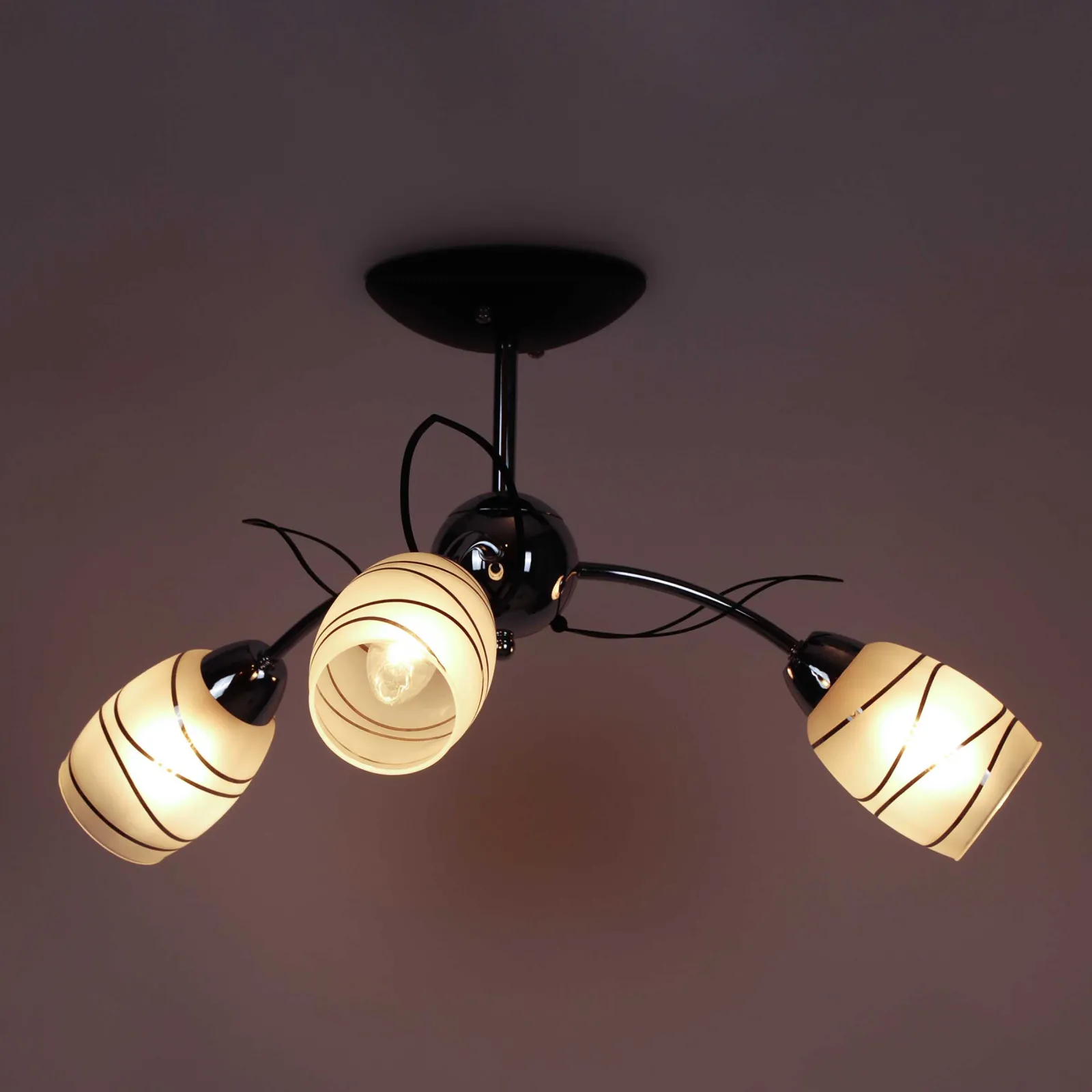 Sklep Kaja Dekoracyjna lampa sufitowa K-JSL-6093/3 CHR XENA | Kaja Oświetlenie* Randole Tradycyjne|Żyrandole Tradycyjne - Retro