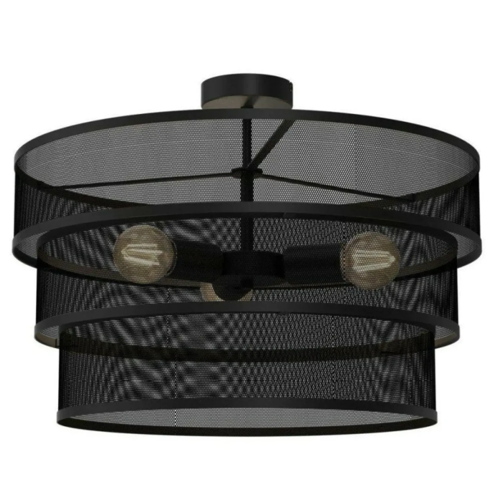 Sklep Kaja Dekoracyjna lampa sufitowa z trzema abażurami LX 3154 z serii GLUM czarny Outlet