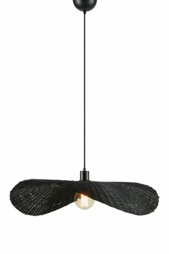 Sklep Kaja Dekoracyjna lampa wisząca, czarny kapelusz 108678 RAYO | Kaja Outlet