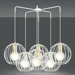 Sklep Kaja Dekoracyjna lampa wisząca z sześcioma kloszami 145/6 | Kaja biały Store