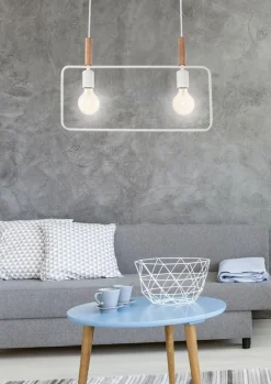 Sklep Kaja Dekoracyjna lampa wisząca do jadalni 32-73549 z serii FRAME | Kaja biały New