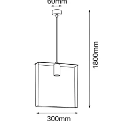 Sklep Kaja Dekoracyjna lampa wisząca GU10 30x30cm ANT 5158 ORTIGA | Kaja Store