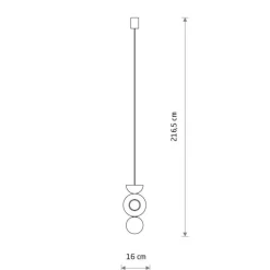 Sklep Kaja Dekoracyjna lampa wisząca z kloszem 11174 DROPS | Kaja Oświetlenie Flash Sale