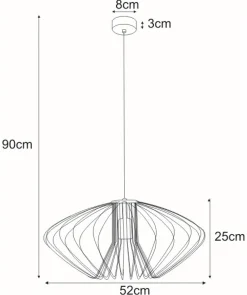 Sklep Kaja Dekoracyjna lampa wisząca do salonu K-3407 TIZI | Kaja czarny Cheap