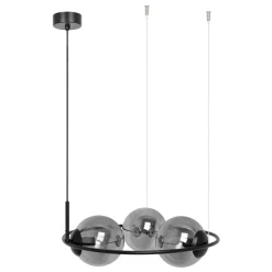Sklep Kaja Dekoracyjna lampa wisząca z okręgiem i kloszami K-5114 z serii DAVOS Outlet