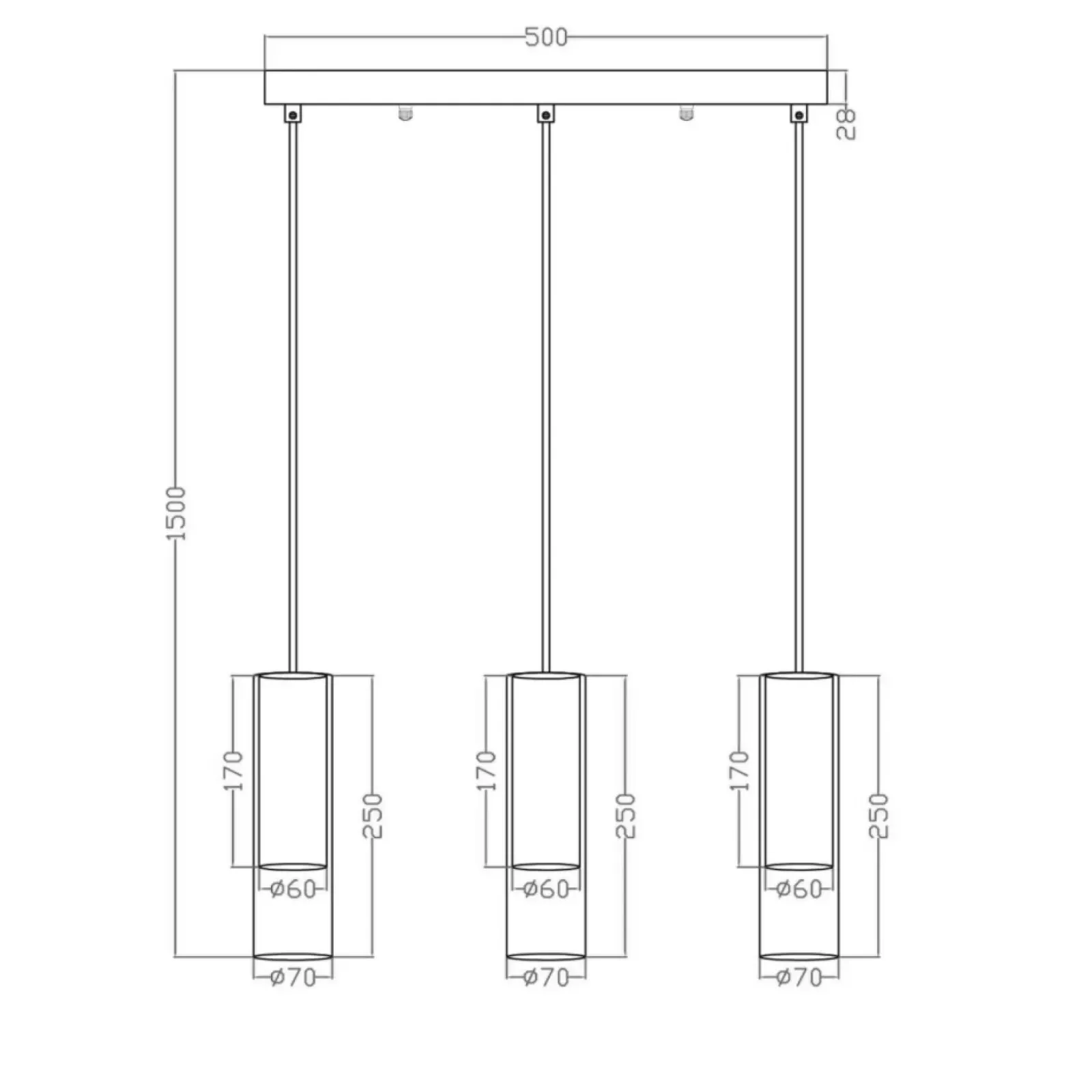 Sklep Kaja Dekoracyjna lampa wisząca nad stół LP-232/3L GD z serii MANACOR | Kaja Shop
