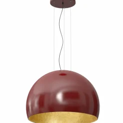 Sklep Kaja Dekoracyjna lampa wisząca z bordowym kloszem LX 1690 z serii COMPO Shop