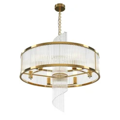 Sklep Kaja Dekoracyjna, lampa wisząca, styl glamour MOD174PL-06G z serii FRAME Flash Sale