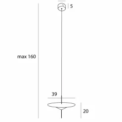 Sklep Kaja Dekoracyjna lampa wisząca LED z tarczą MX P0555 CONE | Kaja Fashion