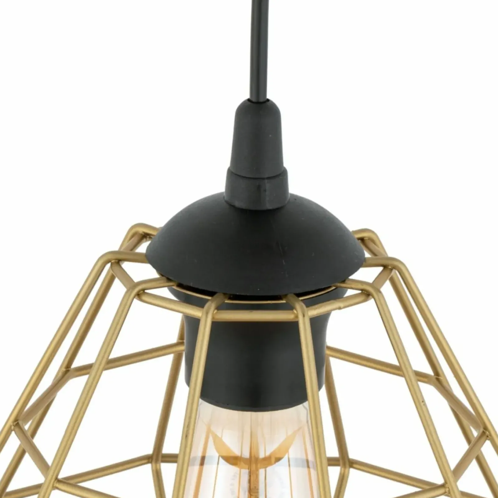 Sklep Kaja Dekoracyjna lampa wisząca ze złotym kloszem TK 4640 DIAMOND NEW Outlet