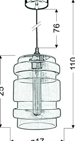 Sklep Kaja Dekoracyjna lampa z żarówką E27 31-36650 DECORADO | Kaja Oświetlenie zielony Shop