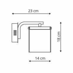 Sklep Kaja Dekoracyjna lampa z kryształkami LP-1114/1W CANTOS | Kaja Oświetlenie* Lampy Led