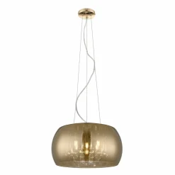 Sklep Kaja Dekoracyjna lampa ze złotym kloszem P0076-05L-F7HF CRYSTAL | Kaja Cheap
