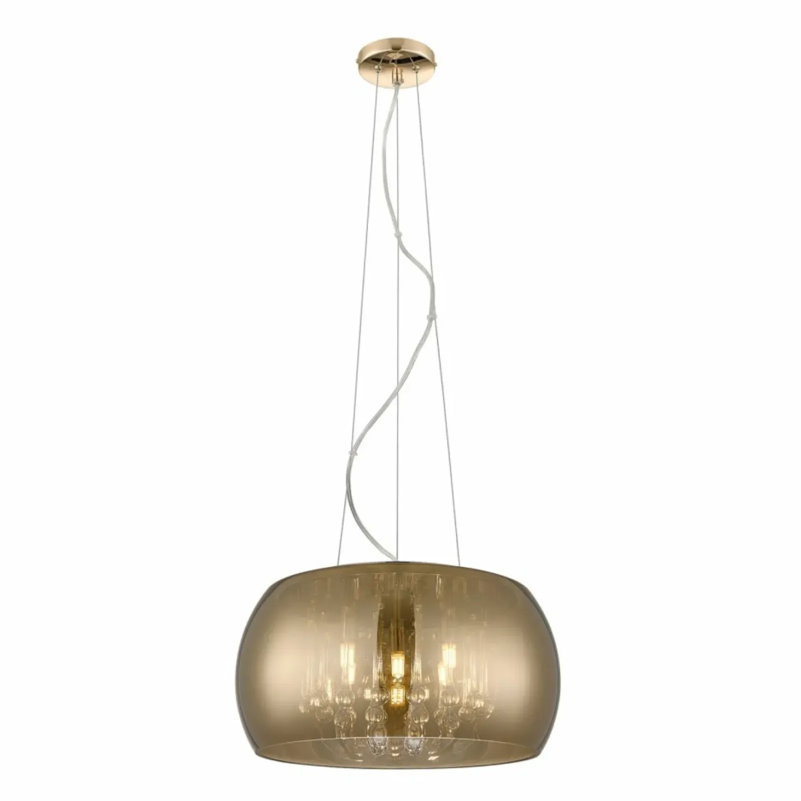 Sklep Kaja Dekoracyjna lampa ze złotym kloszem P0076-05L-F7HF CRYSTAL | Kaja Cheap