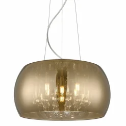 Sklep Kaja Dekoracyjna lampa ze złotym kloszem P0076-05L-F7HF CRYSTAL | Kaja Cheap