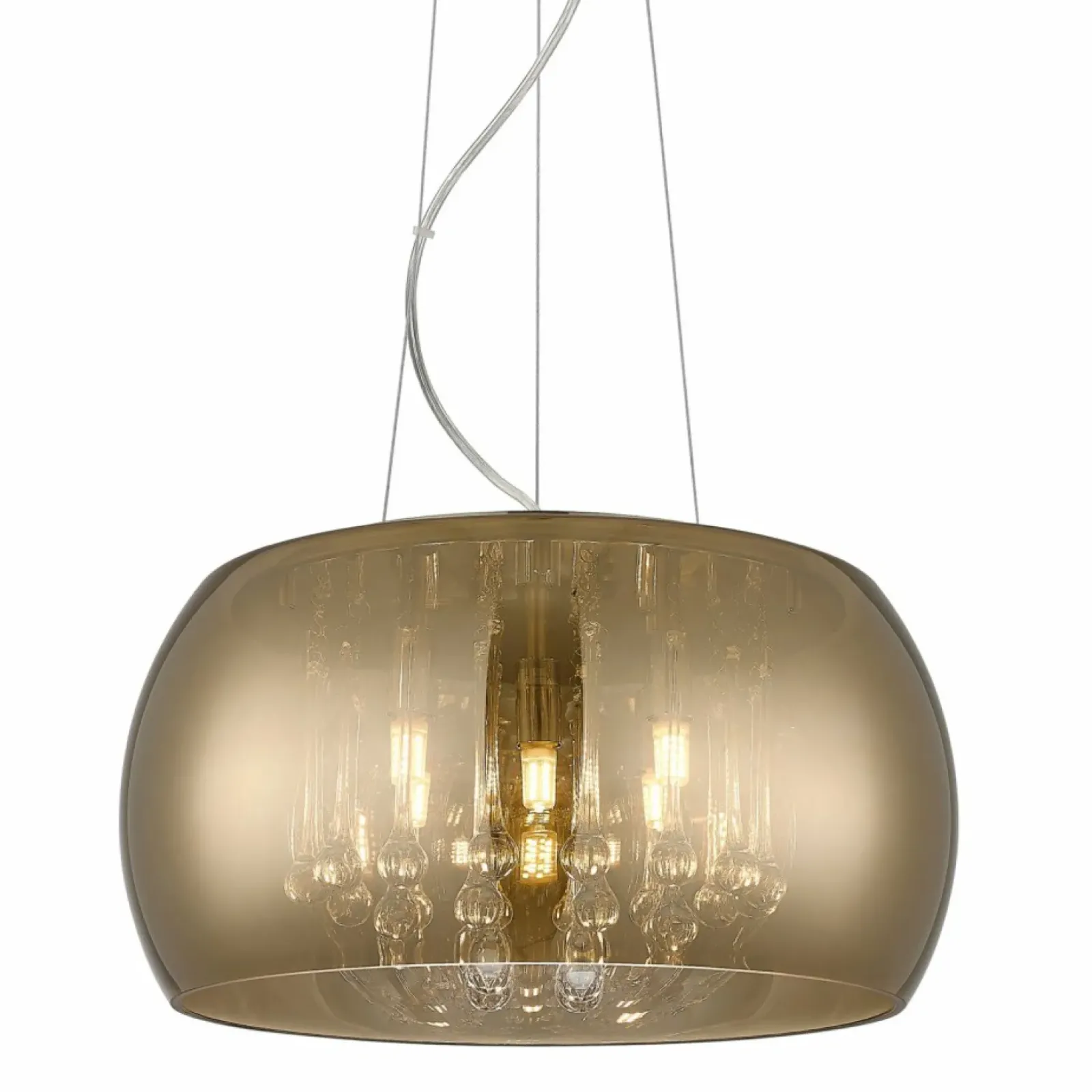 Sklep Kaja Dekoracyjna lampa ze złotym kloszem P0076-05L-F7HF CRYSTAL | Kaja Cheap