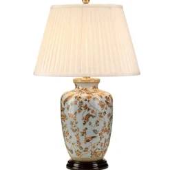 Sklep Kaja Dekoracyjna lampka nocna z rysunkami GOLD-BIRDS-TL z serii GOLD BIRDS* Tradycyjne Lampki Stołowe
