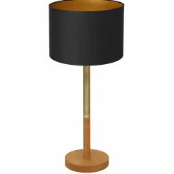 Sklep Kaja Dekoracyjna lampka nocna, brązowa podstawa LX 3805 z serii TABLE LAMPS* Lampki Stołowe Z Abażurem|Tradycyjne Lampki Stołowe