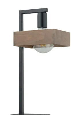 Sklep Kaja Dekoracyjna lampka stołowa z drewnianym kloszem SIG 50251 serii ROBIN* Nowoczesne Lampki Stołowe