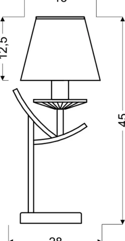 Sklep Kaja Dekoracyjna lampka w kolorze patyny 41-84593 VALENCIA | Kaja* Nowoczesne Lampki Stołowe