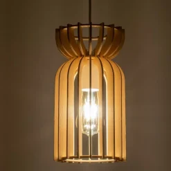 Sklep Kaja Dekoracyjna, naturalna lampa wisząca 10571 KYMI | Kaja Oświetlenie Best