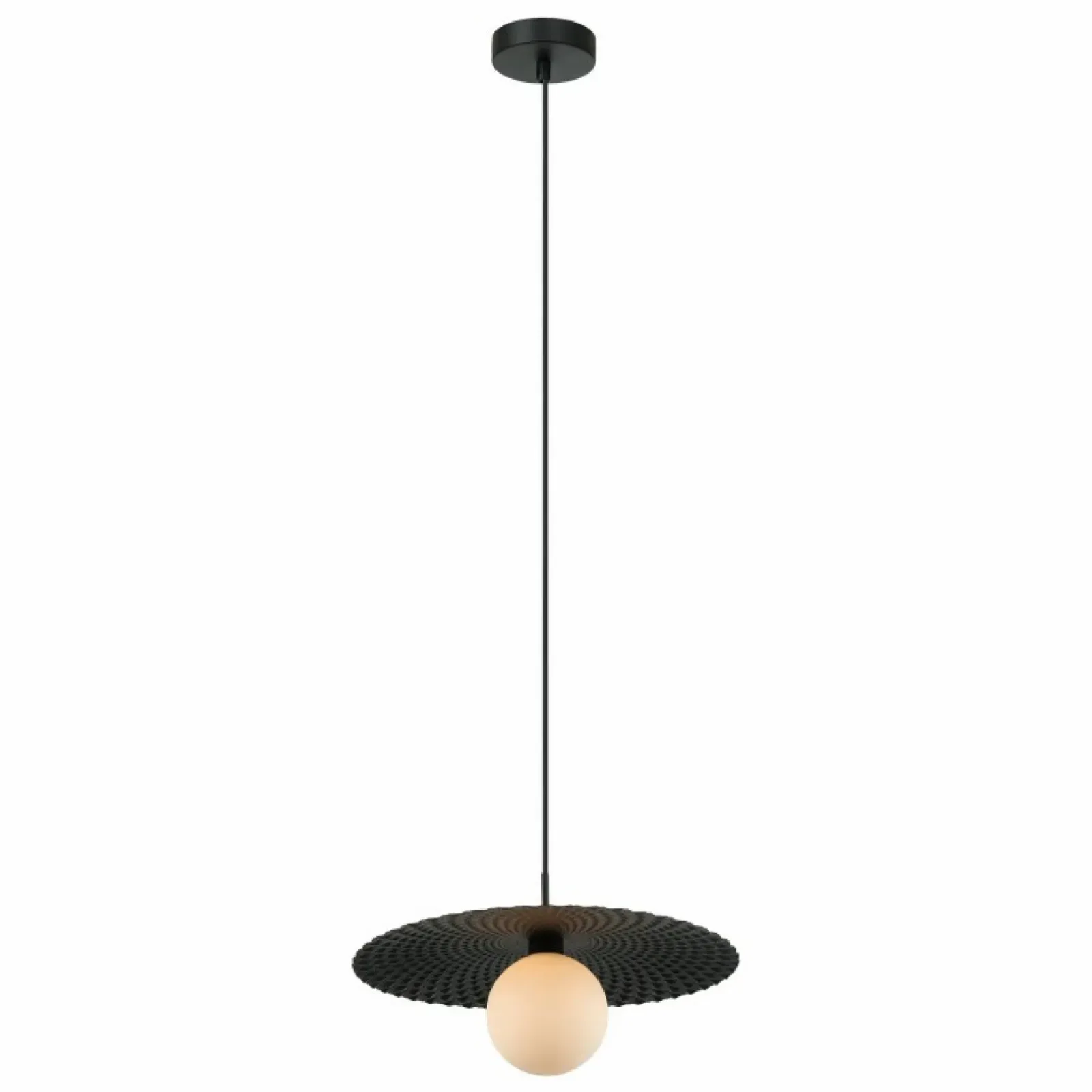 Sklep Kaja Dekoracyjna, nowoczesna lampa wisząca PND-4602-1-XL-BK z serii MALOR czarny Fashion