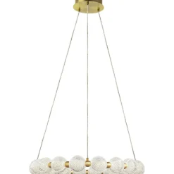 Sklep Kaja Dekoracyjna obręcz LED z kloszami LP-2202/18P GD DIAMOND | Kaja Discount