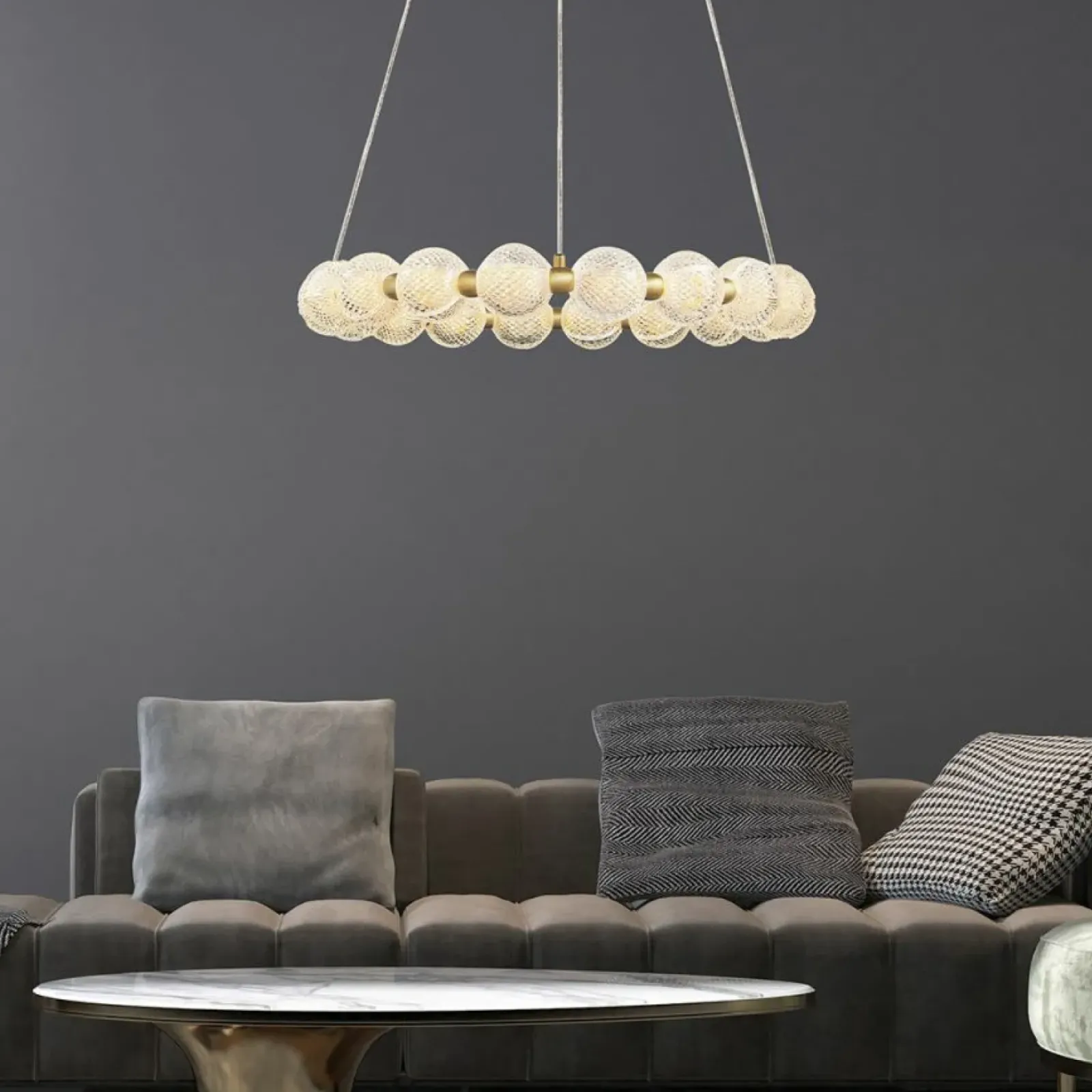 Sklep Kaja Dekoracyjna obręcz LED z kloszami LP-2202/18P GD DIAMOND | Kaja Discount
