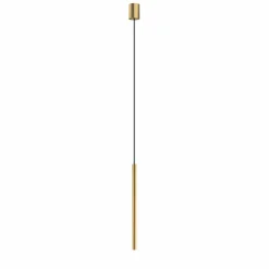 Sklep Kaja Dekoracyjna, punktowa lampa wisząca do sypialni 49cm 10453 LASER satynowyzłoty Fashion