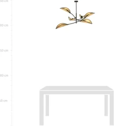 Sklep Kaja Dekoracyjna, rozłożysta lampa w stylu rustykalnym 1108/6 LOTUS | Kaja Discount
