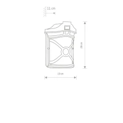 Sklep Kaja Dekoracyjna, zewnętrzna lampa na balkon 4687 DON | Kaja Oświetlenie* Kinkiety Ogrodowe