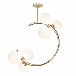 Sklep Kaja Dekoracyjna, złota lampa sufitowa C0454-06Q-F7AA MOLECULE | Kaja Cheap