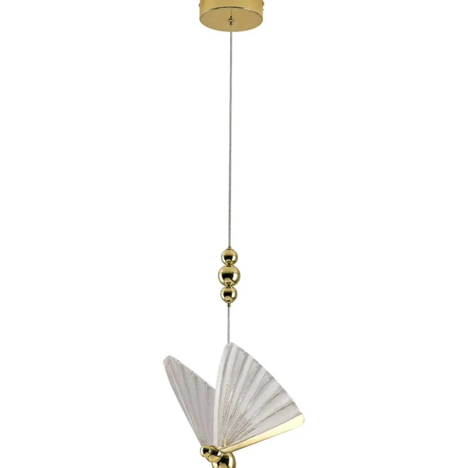 Sklep Kaja Dekoracyjna, złota lampa wisząca art deco LP-1715/1P MARIPOSA | Kaja Fashion