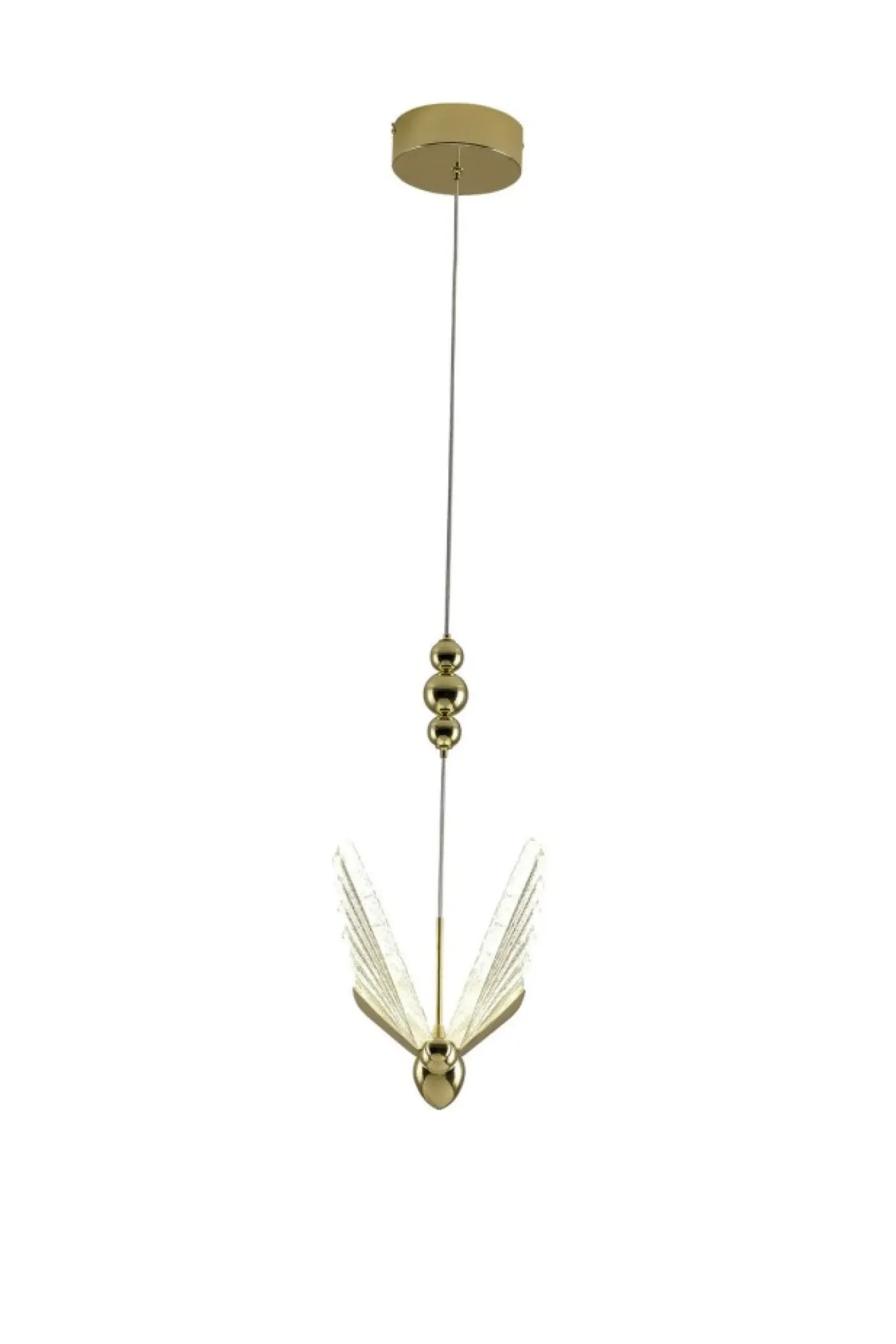 Sklep Kaja Dekoracyjna, złota lampa wisząca art deco LP-1715/1P MARIPOSA | Kaja Fashion
